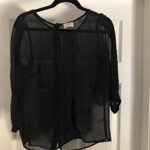 Black Pins and Needles Blouse